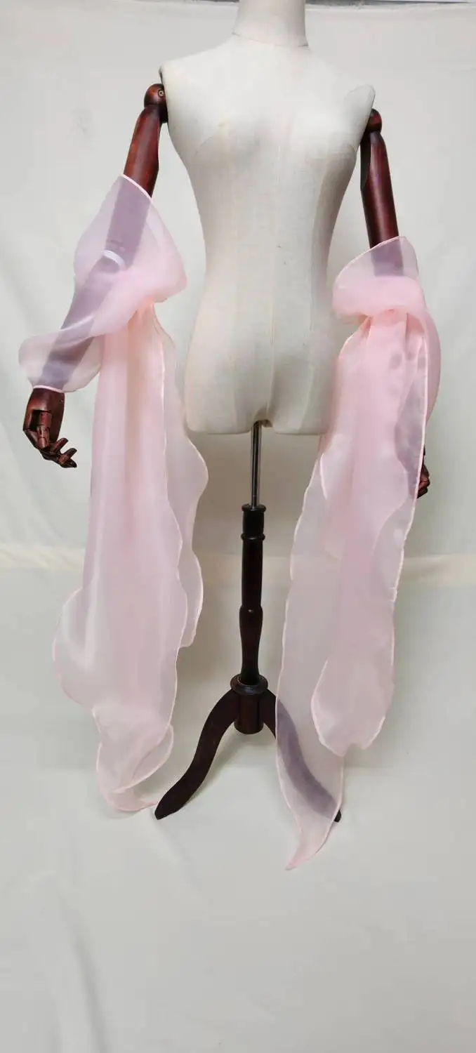 Bridal Sleeve Organza Detachable Fluffy Long Tail Women's Wedding Dress Accessories view 5