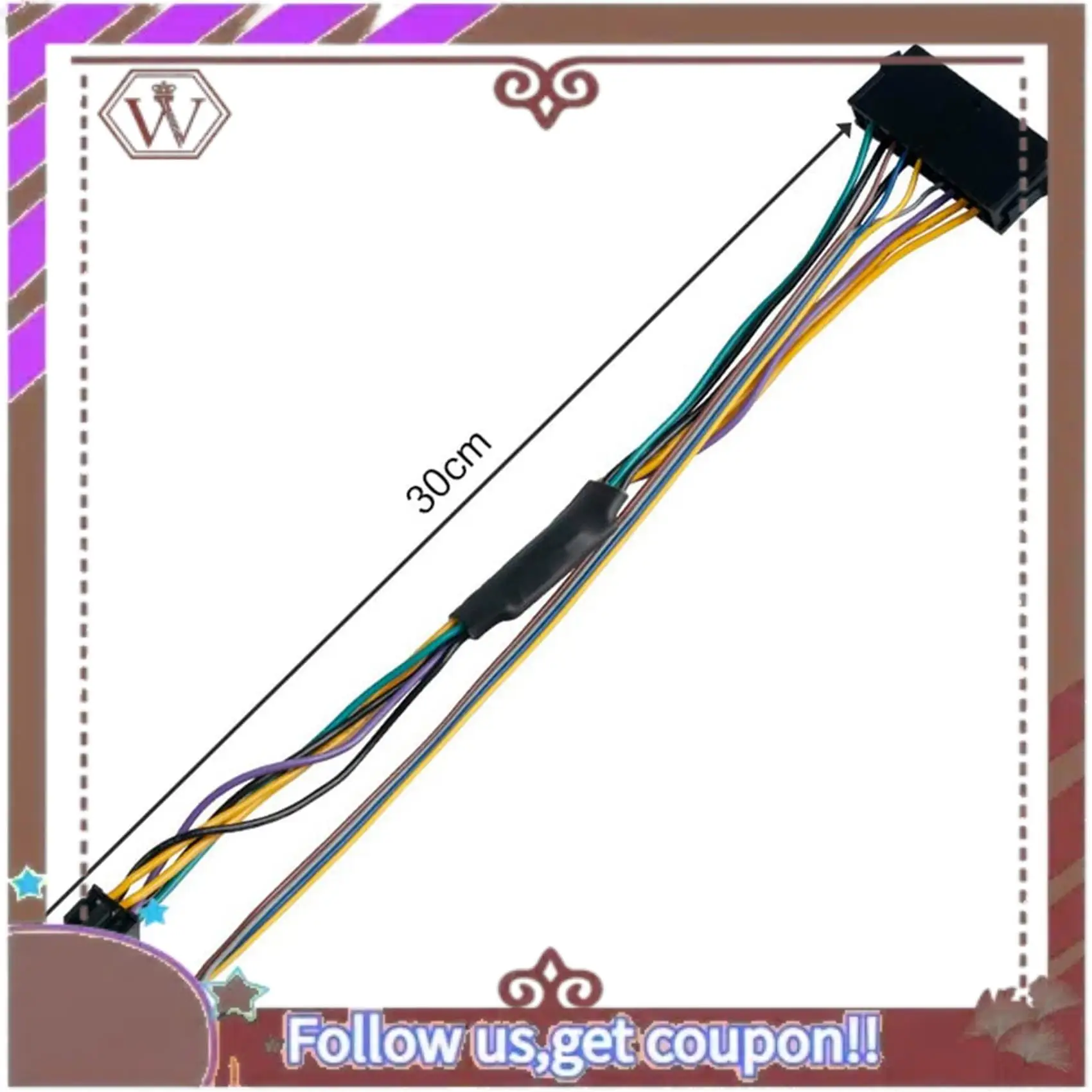 ABBG-2X ATX Main 24Pin Female To 6Pin Male 6Pin PCI-E PSU Power Adapter Supply Cable Connector For HP Elite 8100 8200