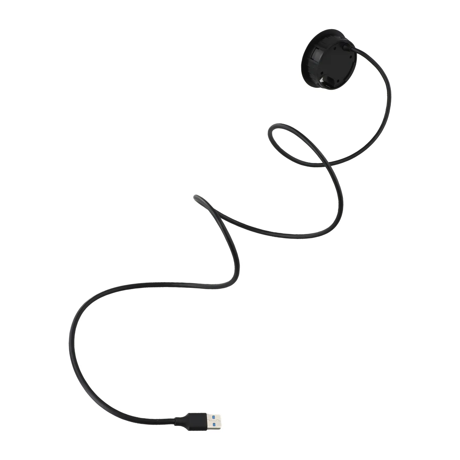 

USB 3 0 Hub with Audio Interface for Microphone and Headphones Compact Desktop Grommet Splitter for Efficient Data Transfer