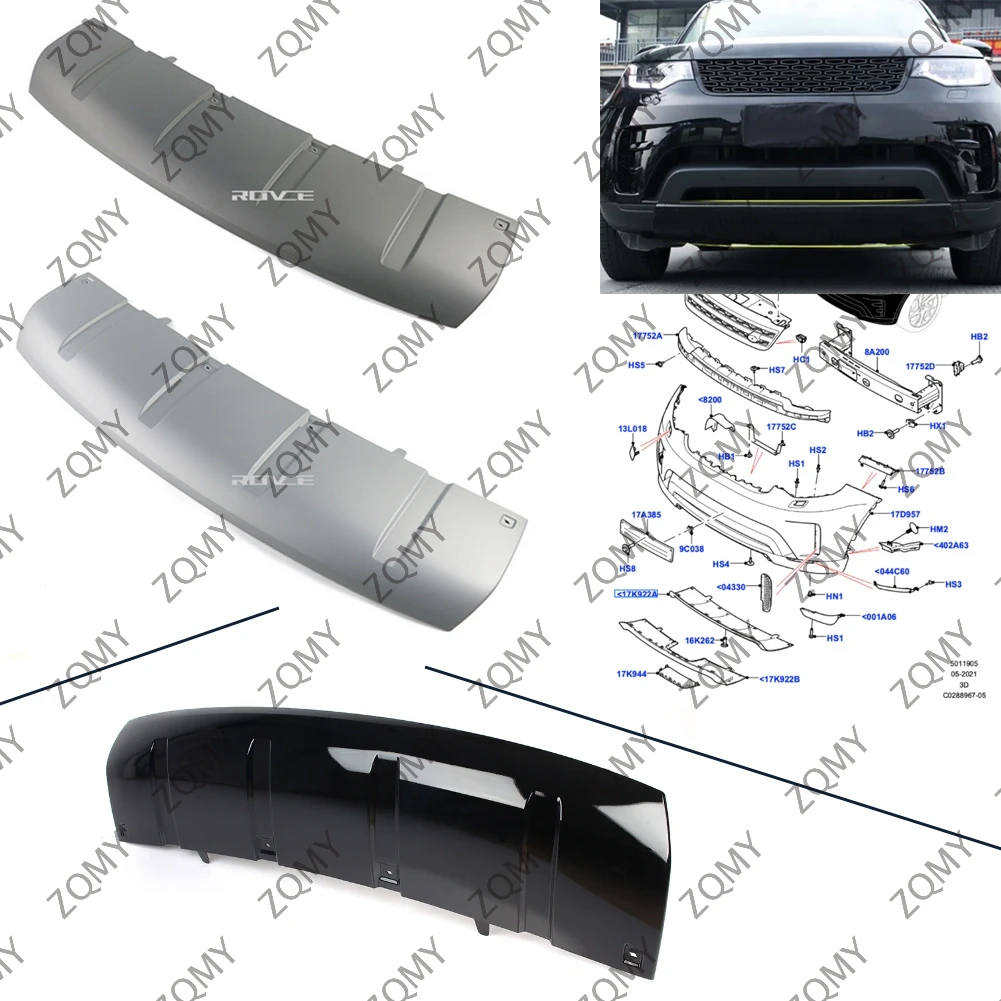 Auto Front Bumper Protection Guard Lower Skid Plate Cover Protector For Land Rover Discovery 5 L462 2017 2018 2019