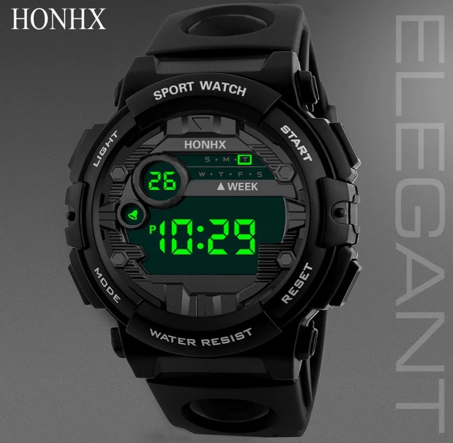 Male Electronic Watch Sports Youth Fashion Trend Watches Student Multifunctional Outdoor Sports Electronic Wristwatch