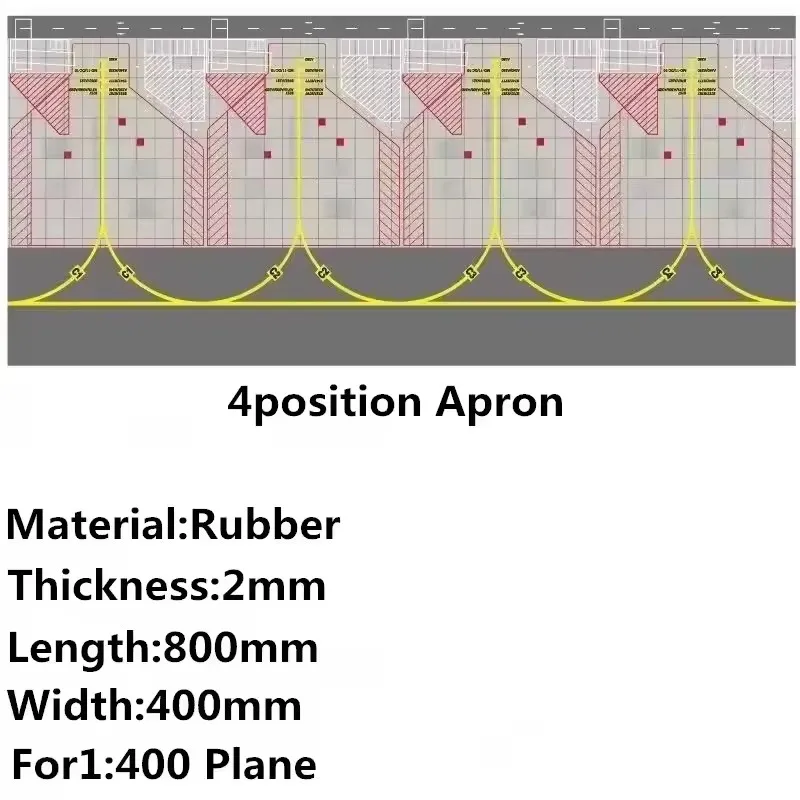 

1:400 Airport Runway Pad For A380 B747 Boeing Aviation Aircraft Airplane Parking Positions On The Apron Airport Scene Accessory