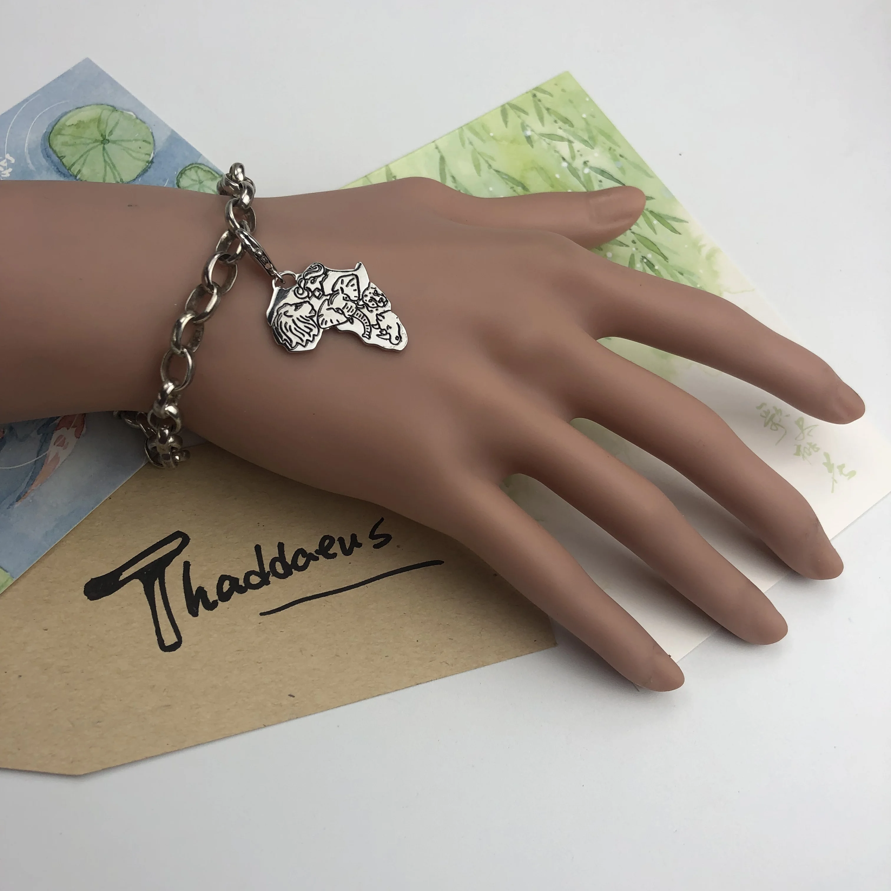 African Pendant 925 Sterling Silver Dangle Charm Women Men New Fine Jewelry