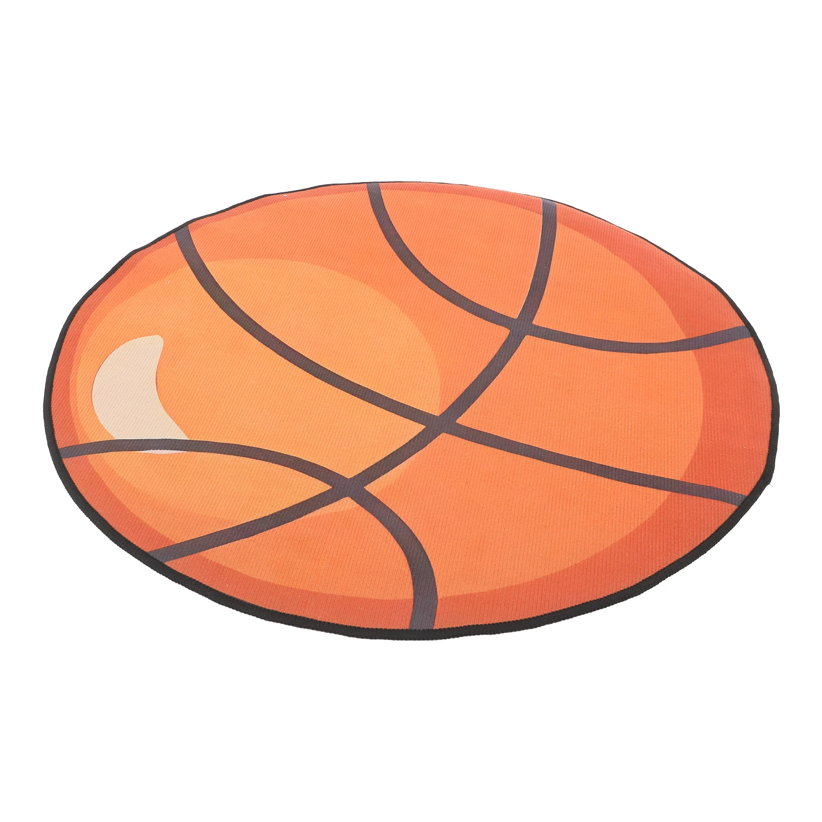 Basketball Footpad Chair Floor Mat Carpet Mats Office Room Decor Round Rug Nonslip Cartoon Basketball Rugs Computer Roller Mat