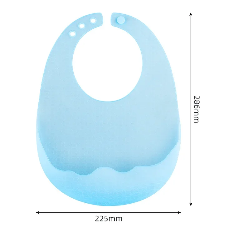 2024 Summer Silicone Bib for Babies Light Weight Transparent Waterproof Bib No Wash Mouth Watering Bib