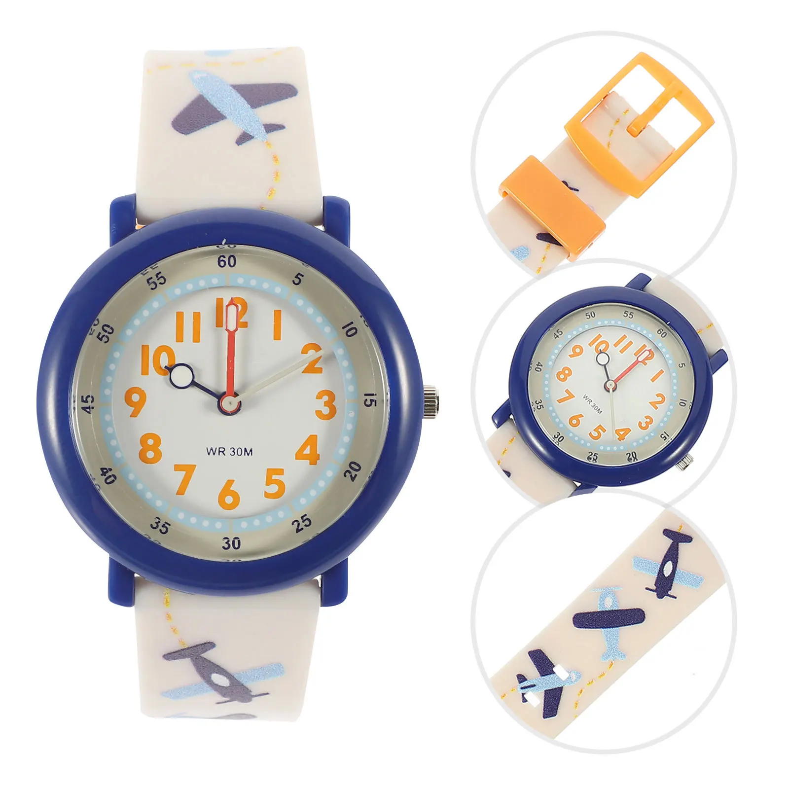 ساعة كرتونية رائعة بحزام ملون قابل للتعديل، ناعمة ومريحة وآمنة، هدية محمولة #1