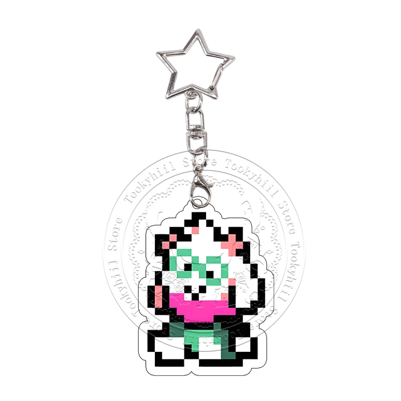 DELTARUNE Taschenanhänger Schlüsselanhänger Jevil Spamton Noelle Acryl-Schlüsselanhänger Holiday Ralsei Charaktere Kollektion Deko Geburtstagsgeschenk – Detail 2
