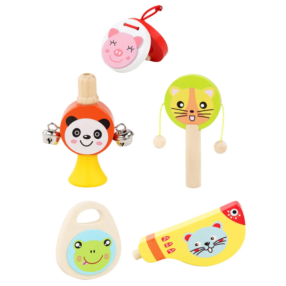 

5 Pcs Orff Instrument Wooden Toys Children Percussion Musical Cognition Children’s Childrens