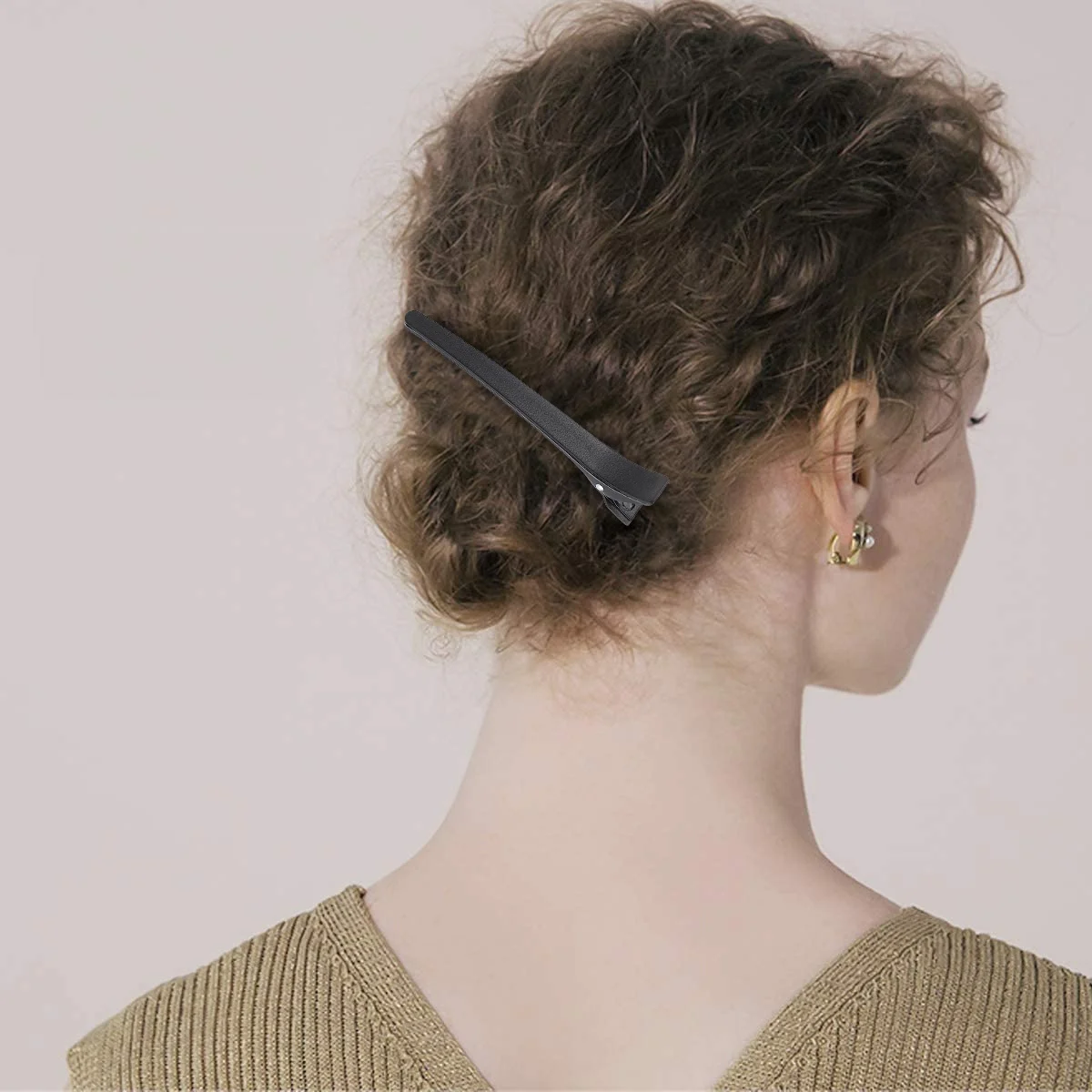 12 قطعة من دبابيس الشعر البلاستيكية السوداء منقار البط متينة مملة البولندية مقاطع ضيقة مقاطع مقاومة للحرارة والبرودة لتصفيف الشعر والاستخدام اليومي #1