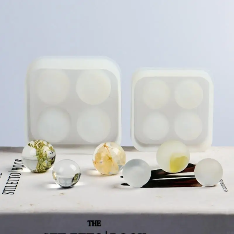  3D Small Ball Mold Pendant Silicone Mold for DIY Keychain Jewelry Non-stick