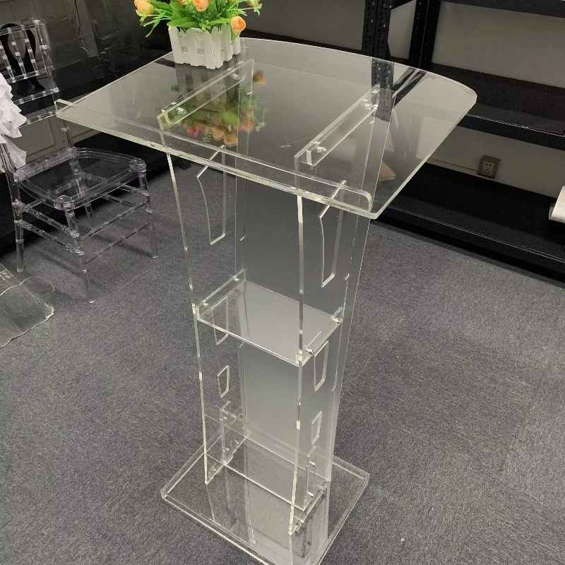Custom new wedding hotel supplies church pulpit acrylic podium booth wedding party event decoration