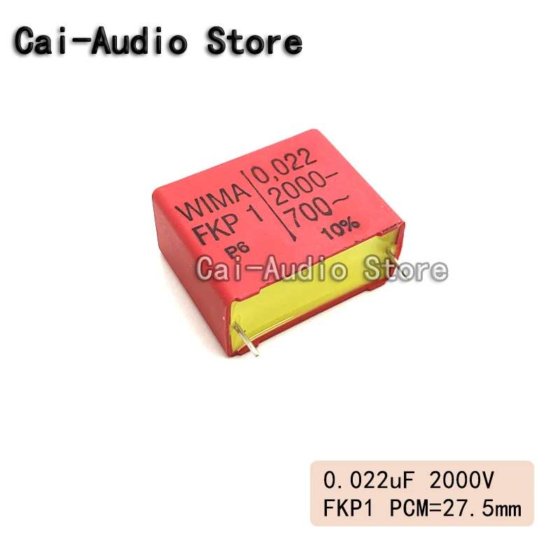 2PCS/5PCS/10PCS/Lot Brand NEW Germany WIMA FKP1 2000V 0.022UF 2000V 223  0.022UF Film Capacitor 2000v0.022UF 223 Pitch 27.5mm