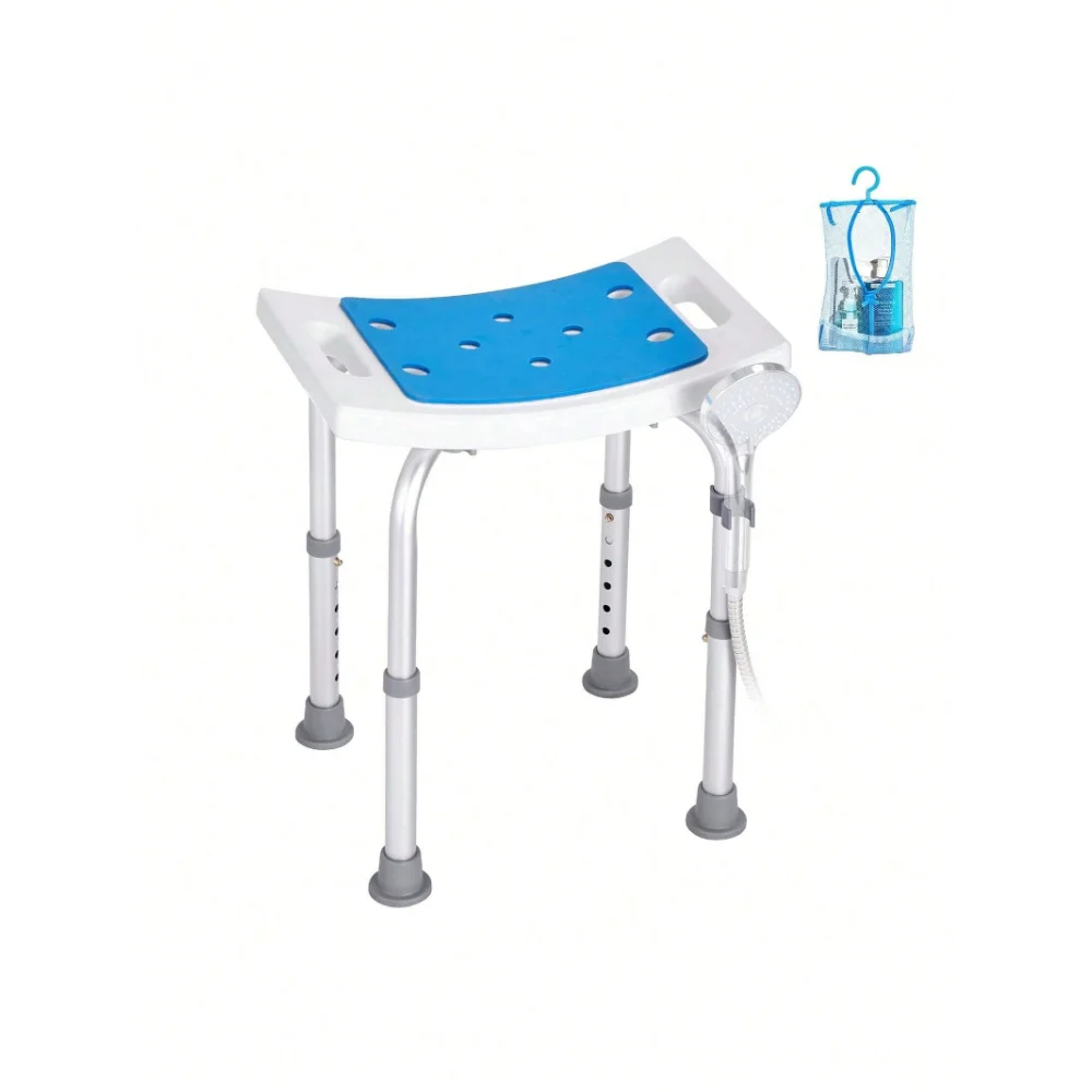 

Shower Chair Bath Stool Seat Padded Height Adjustable Bathtub Shower 350lb