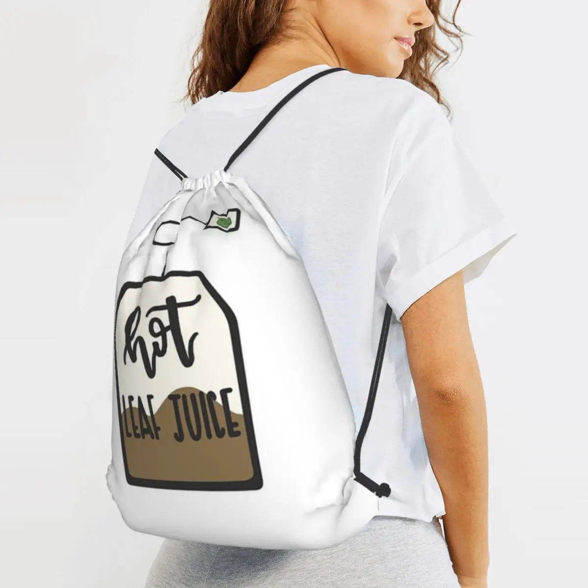 Hot Leaf Juice (avatar The Last Airbender) Backpacks Portable Drawstring Bundle Pocket Shoes Bag Book Bags for Man Woman School