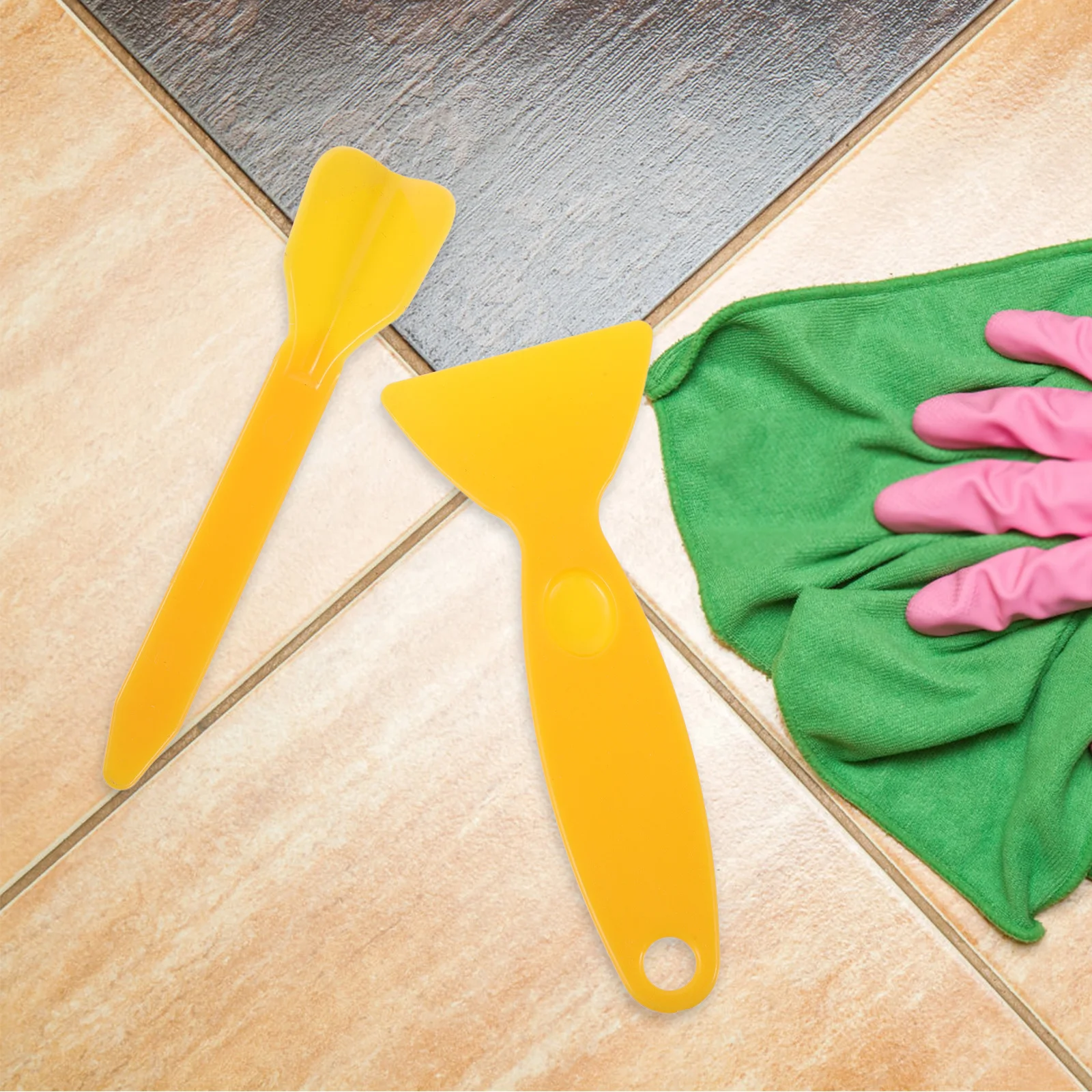 مجموعة أدوات السد المريحة ملعقة تشطيب مكشطة السد للمطبخ وبلاط الحمام وأشرطة الجص وأدوات السد #4