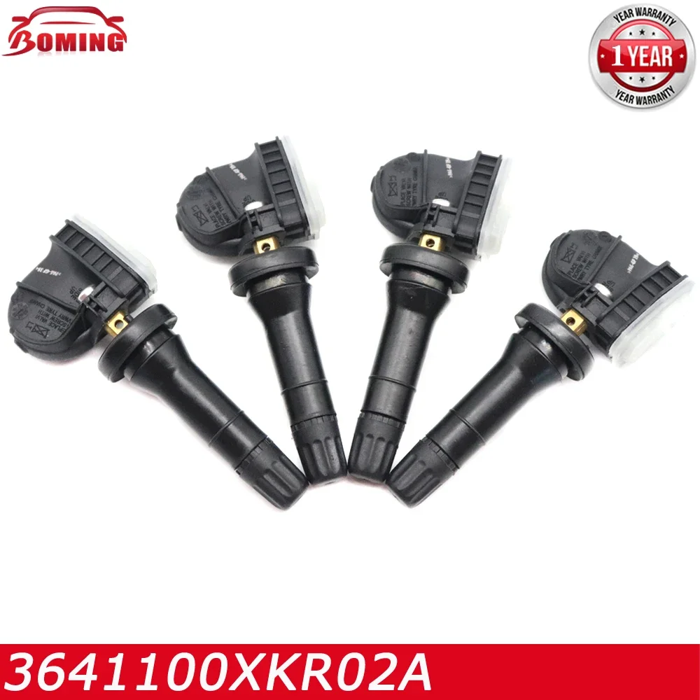 1/4pcs TPMS Tire Pressure Sensor 3641100XKR02A 433Mhz For Haval Dargo F5 F7 H4 Great Wall Poe WEY P8 VV5 VV6 VV7 ORA iQ