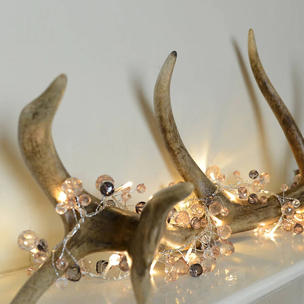 2 قطعة كريستال مطرز مصباح ليد سلسلة 1.5 متر رومانسية الزفاف غرفة نوم غرفة المعيشة الديكور مصباح الليل تعمل الجنية #1