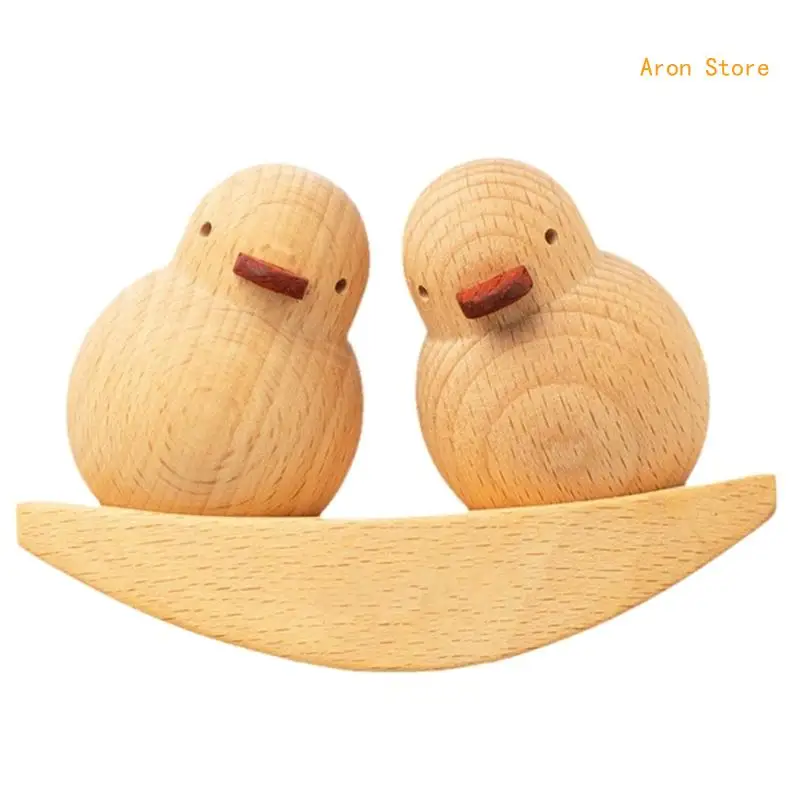 

Couple Duck Figurine Office Desktops Ornament Friendship Birthday H3CF