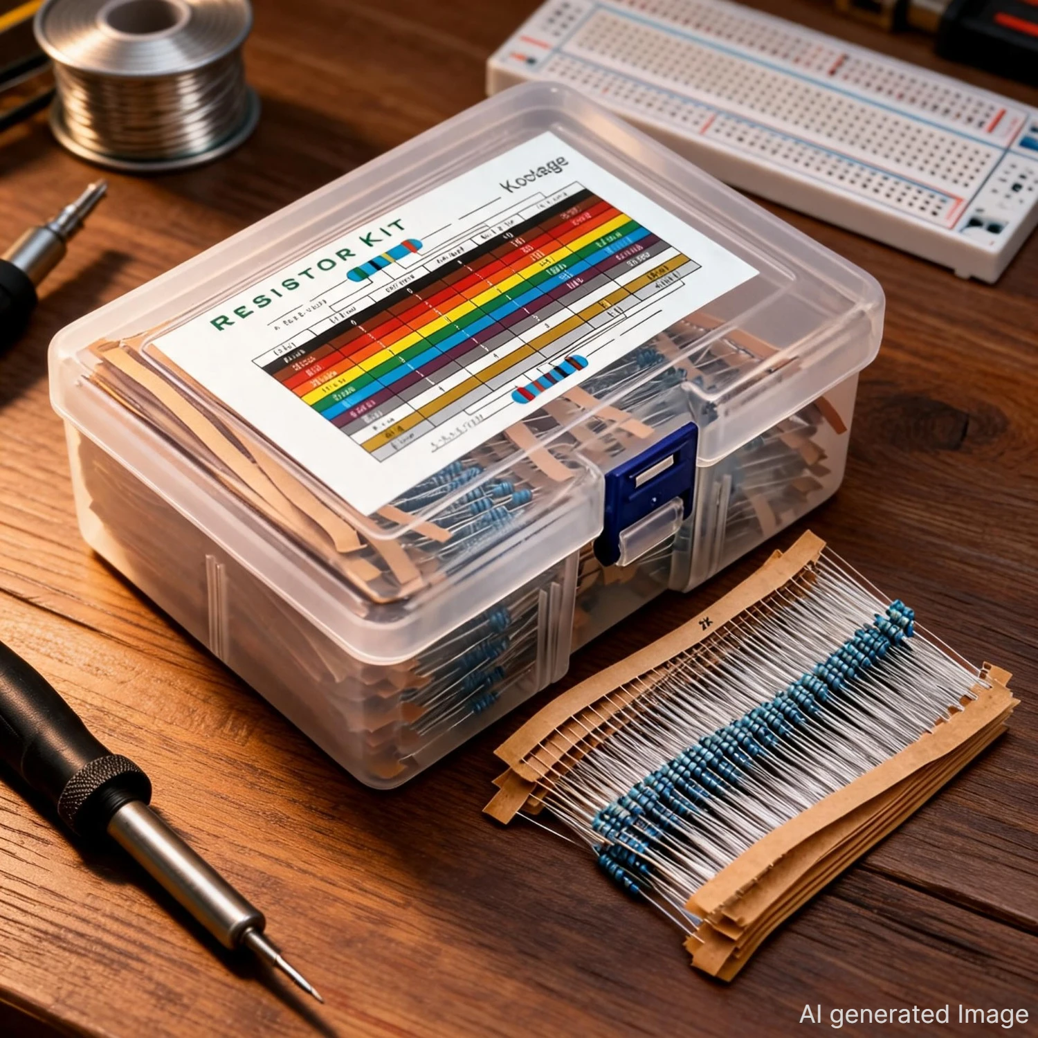 Kit di Resistenze a Film Metallico 1/4W con Tolleranza 1% (300/600 Pezzi), 10Ohm‑1M Ohm, Set di 30 Valori Assortiti per Progetti di Riparazione e Sald
