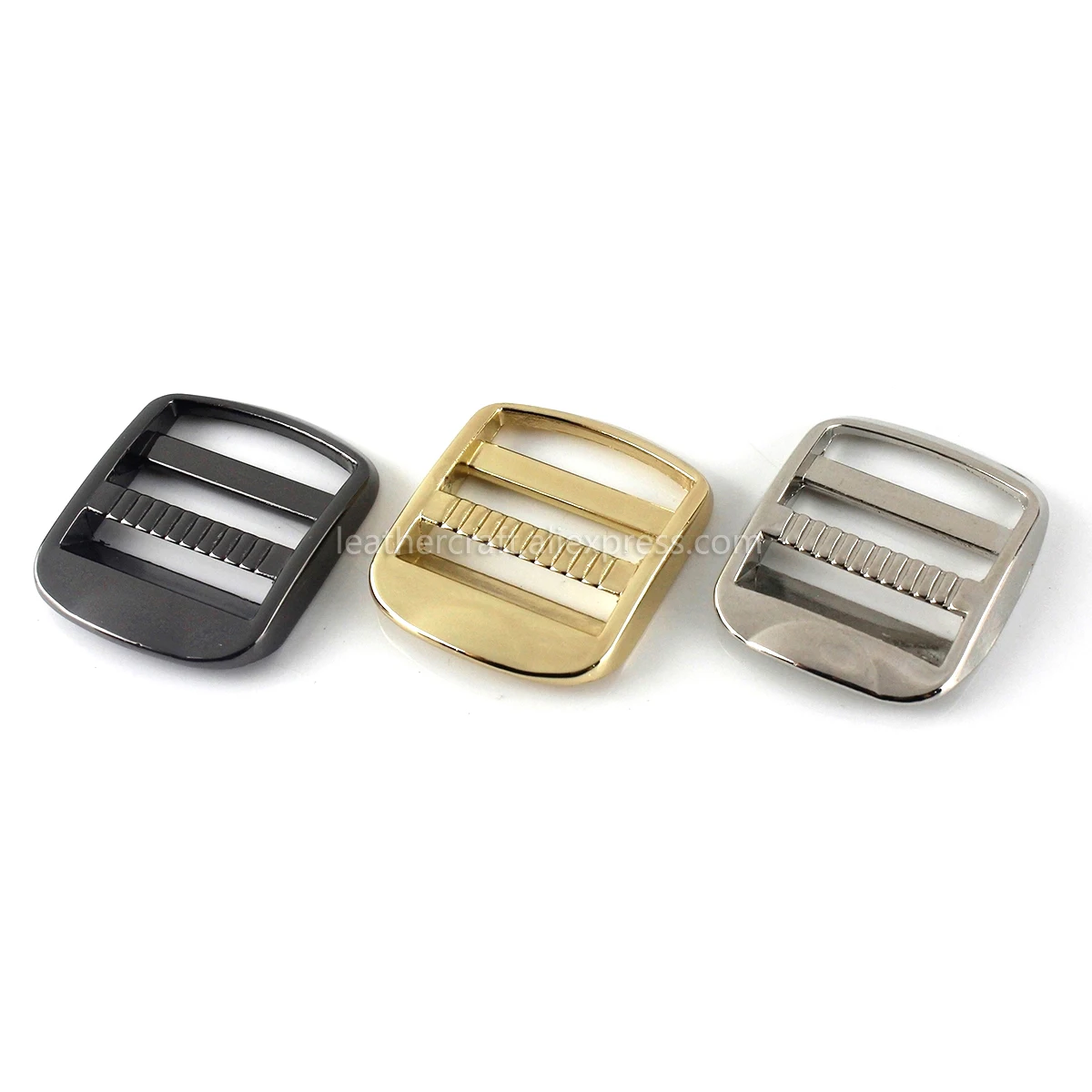 1pcs Metal 2 Bar Buckle for Webbing Backpack Bag Parts Leather Craft Strap Belt Purse Pet Collar Clasp High Quality