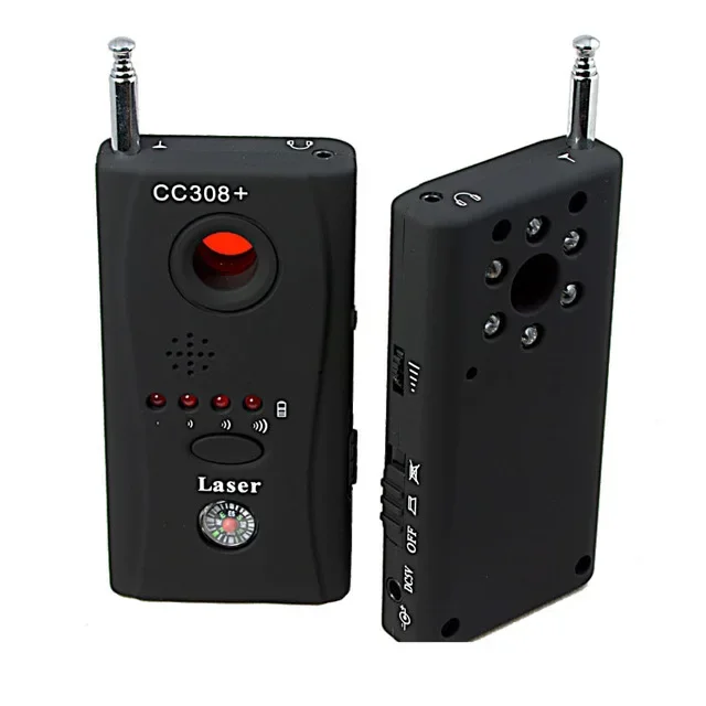 Câmera escondida localizador anti-espião detector de bugs cc308 mini sinal sem fio dispositivo gps bloqueador de privacidade localizador de rádio scanner rastreador