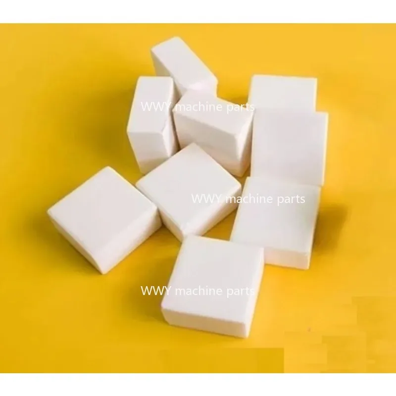 10 Pcs 95% Alumina Ceramic Square Plate, Solid Oxide Ceramic Sheet, Multiple Sizes 10/17.5/20/25/40mm