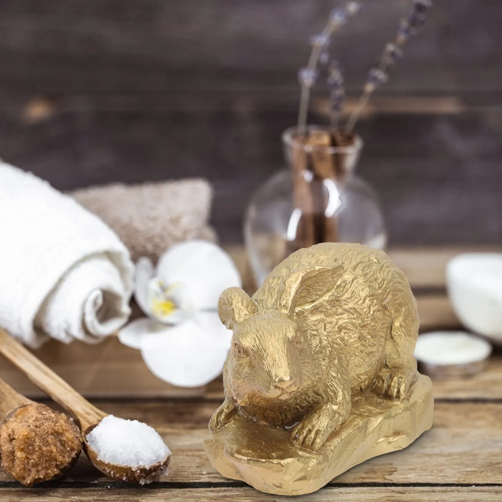 

Декоративная фигурка кролика из чистой меди: креативное украшение для дома, офиса, гостиной, сада, автомобиля, приборной панели