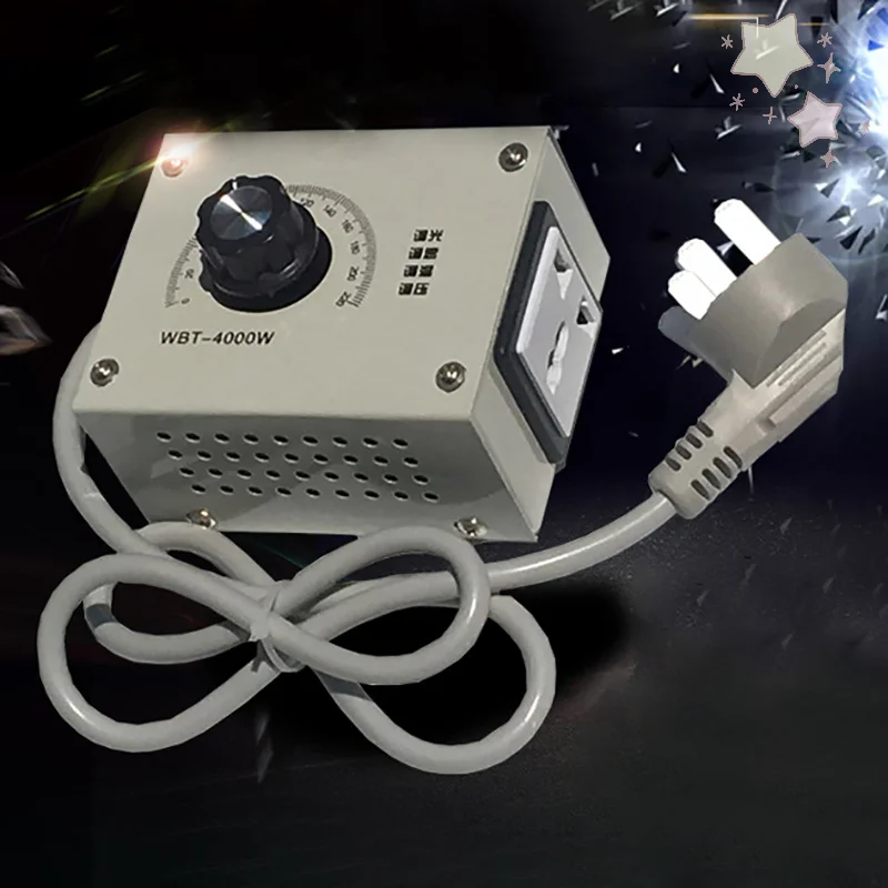 

Thyristor Power AC 220V 18A 4000W Regulation Speed for Motors and Fans, Voltage Thermostat Controller