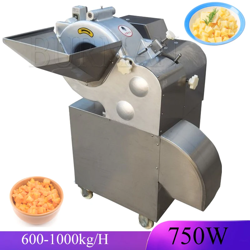 

Automatic Fruit Vegetable Dicer Machine Onion Garlic Ginger Potato Carrot Cube Dicer Cutter