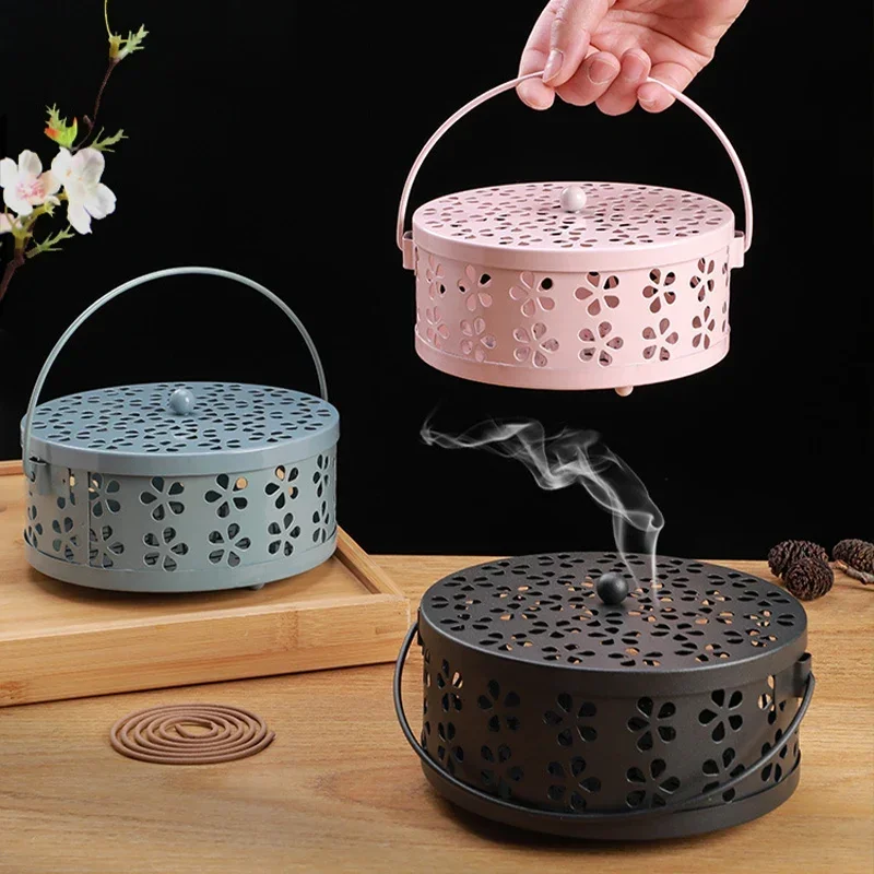 

Home Insect Repellent Portable Mosquito Coil Tray Holder Anti-fire Sandalwood Incense Burner Box Anti-Mosquito Supplies