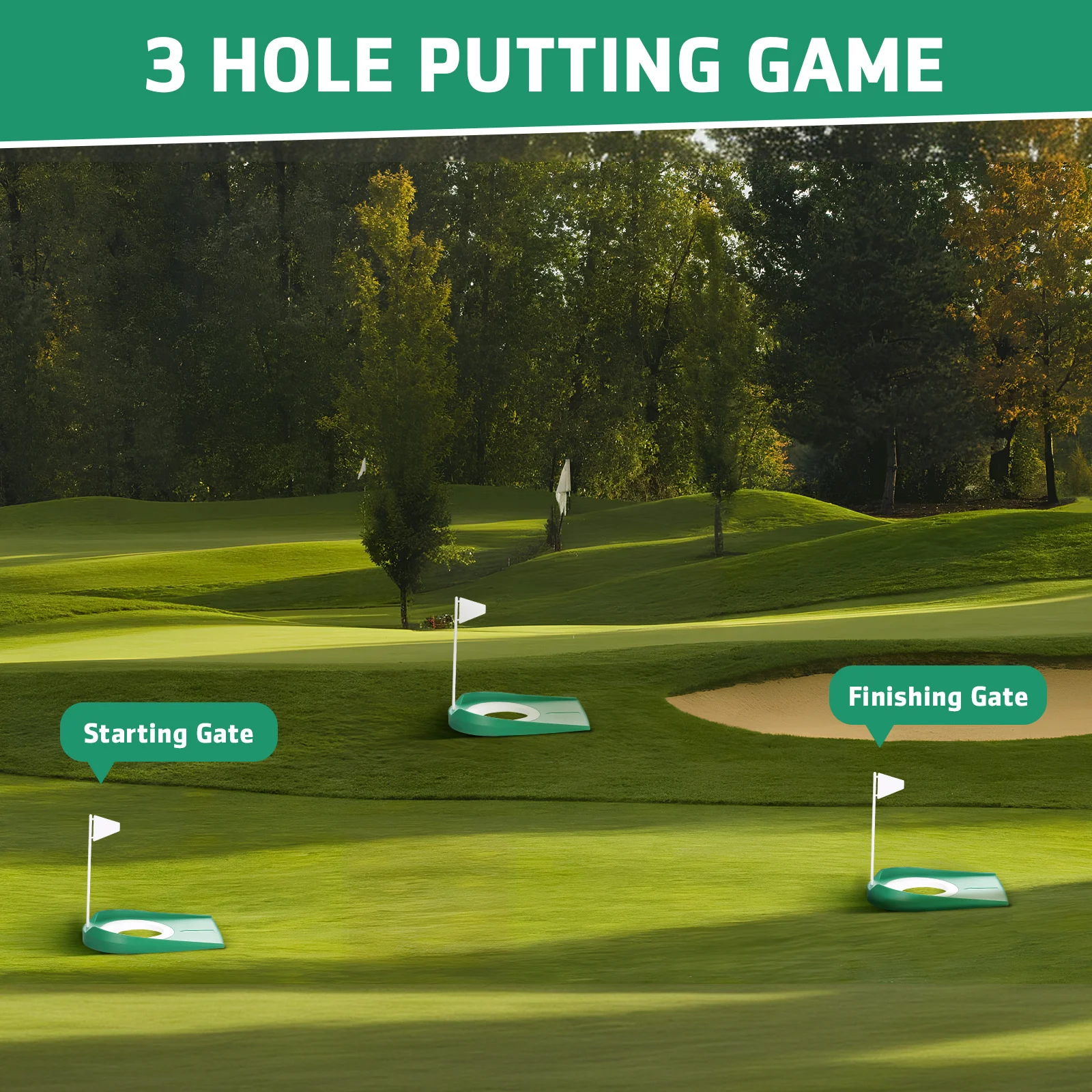 2 قطعة وضع الكؤوس المحمولة داخلي معدات ممارسة الغولف للسجاد الفناء الخلفي مكتب دائم Abs البلاستيك كوب ثقب الغولف مع العلم