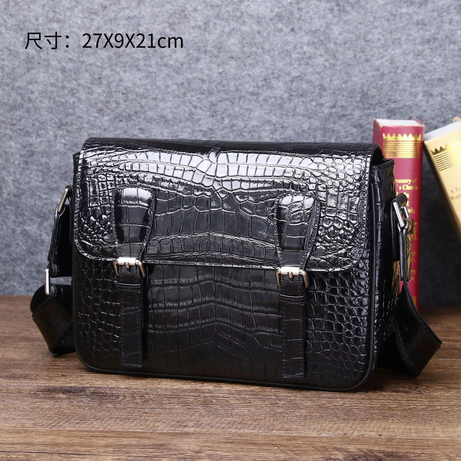 

New Crocodile Single Shoulder Oblique Straddle Fashion Casual Backpack Men's Bag for Men мужская сумка ноутбука портфель мужской