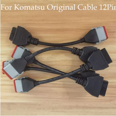 Komatsu 원래 케이블에 대 한 1pc 트럭 진단 케이블 Cummins Inline6 obd2 연결 케이블 와이어 라인에 대 한 12Pin obd 케이블 어댑터