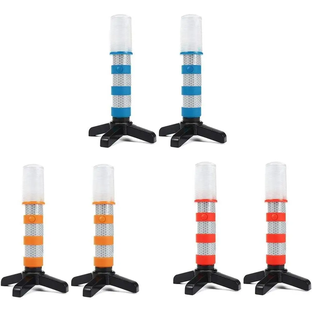 2pcs LED Car Emergency Traffic Warning Lights SKU874224 Roadside Safety Flashing Solid/Strobe Lights Flashlight Universal
