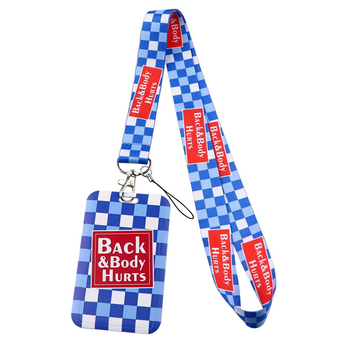 B2359 Cartoon Back and Body Hurts Neck Strap Lanyard for Key Keychain Mobile Phone Charm USB Badge Hang Rope Lariat Accessories