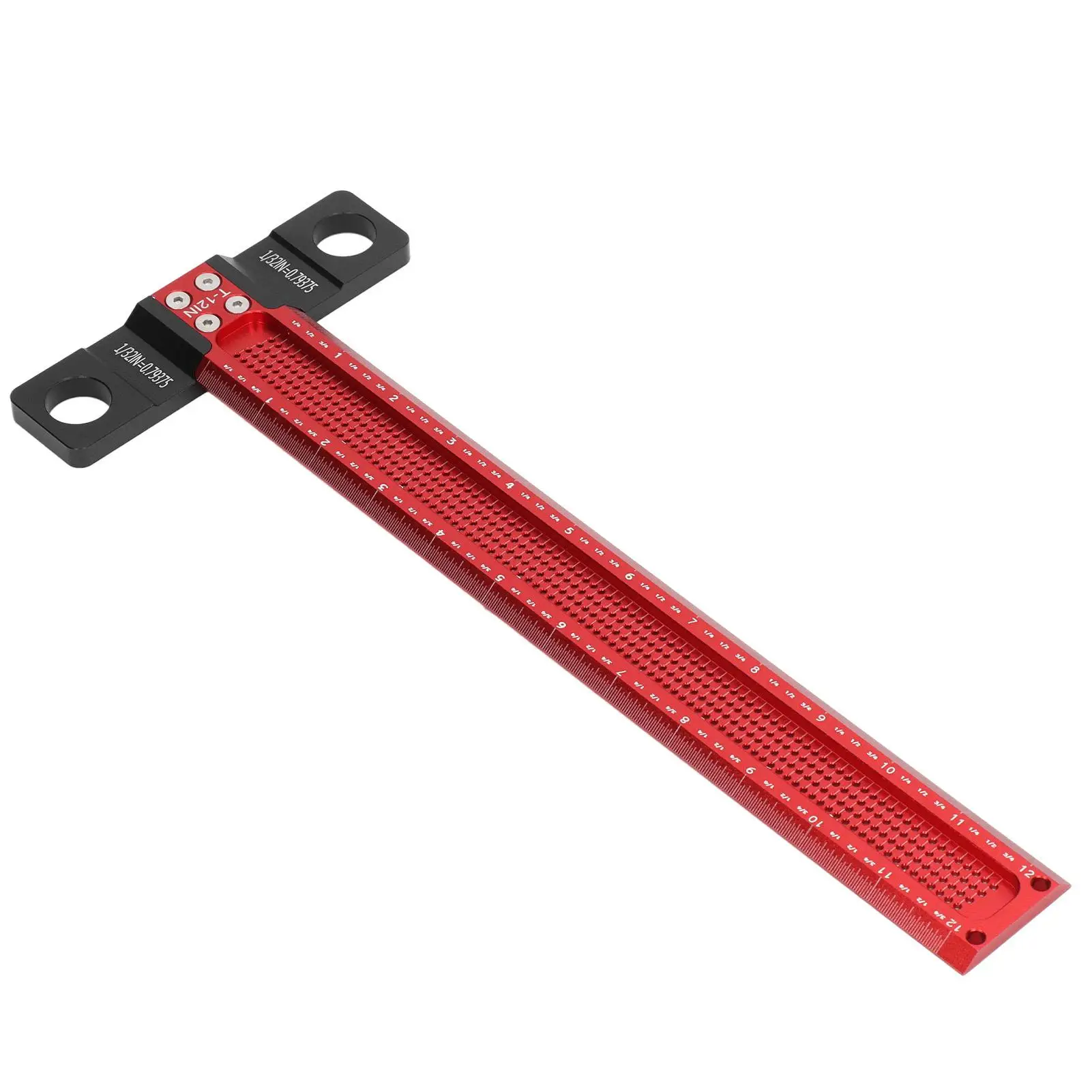 Aluminum Alloy Hole Marking Ruler T Shape Scriber Gauge Precise Tool for woodworking Projects Durable and Wear Resistant