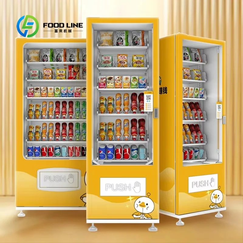 

Customized size Customized beverage and snack combination vending machine
