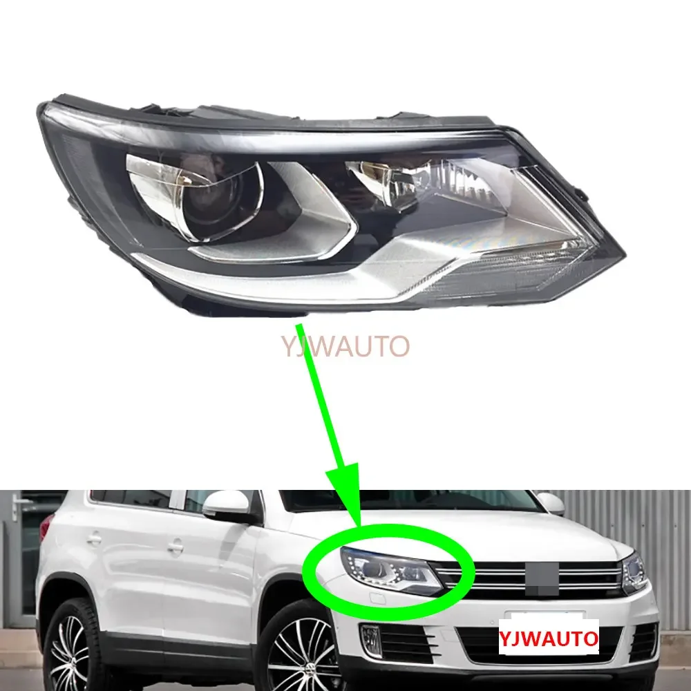 Headlights For VW Tiguan 2013 2014 2015 2016 2017 Headlamp Assembly without Daytime Running Light Auto Whole Car Light Assembly