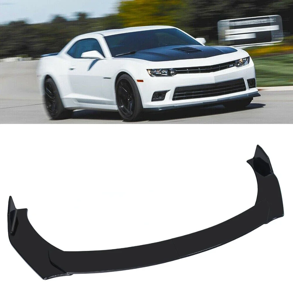 

LAICY For C-hevy Camaro 2015-2021 Front Bumper Lip Body Kit Spoiler Splitters Protector Cover Guard Deflector Lips Matte Black