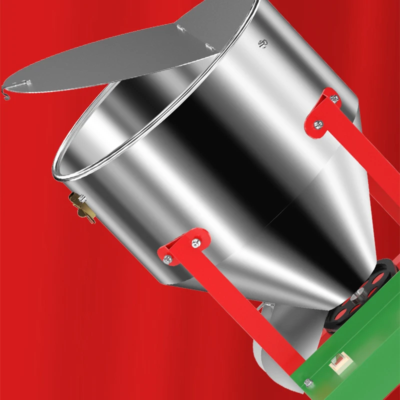 Miscelatore di mangimi in acciaio inossidabile 220V/380V 2.2KW/3KW Miscelatore di particelle per uso domestico verticale a doppio scopo umido e secco Fattoria