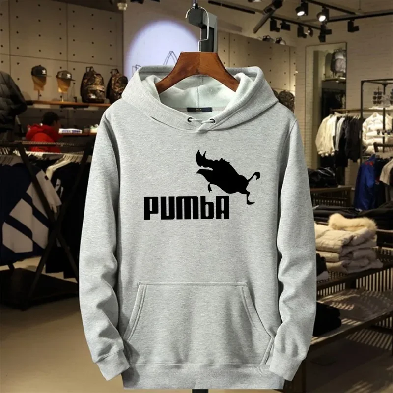 Men's Pumbaa Sports Hoodie Set Wool SweaterCasual Trend Hip-Hop Sportswear New PulloverAutumn Winter2022