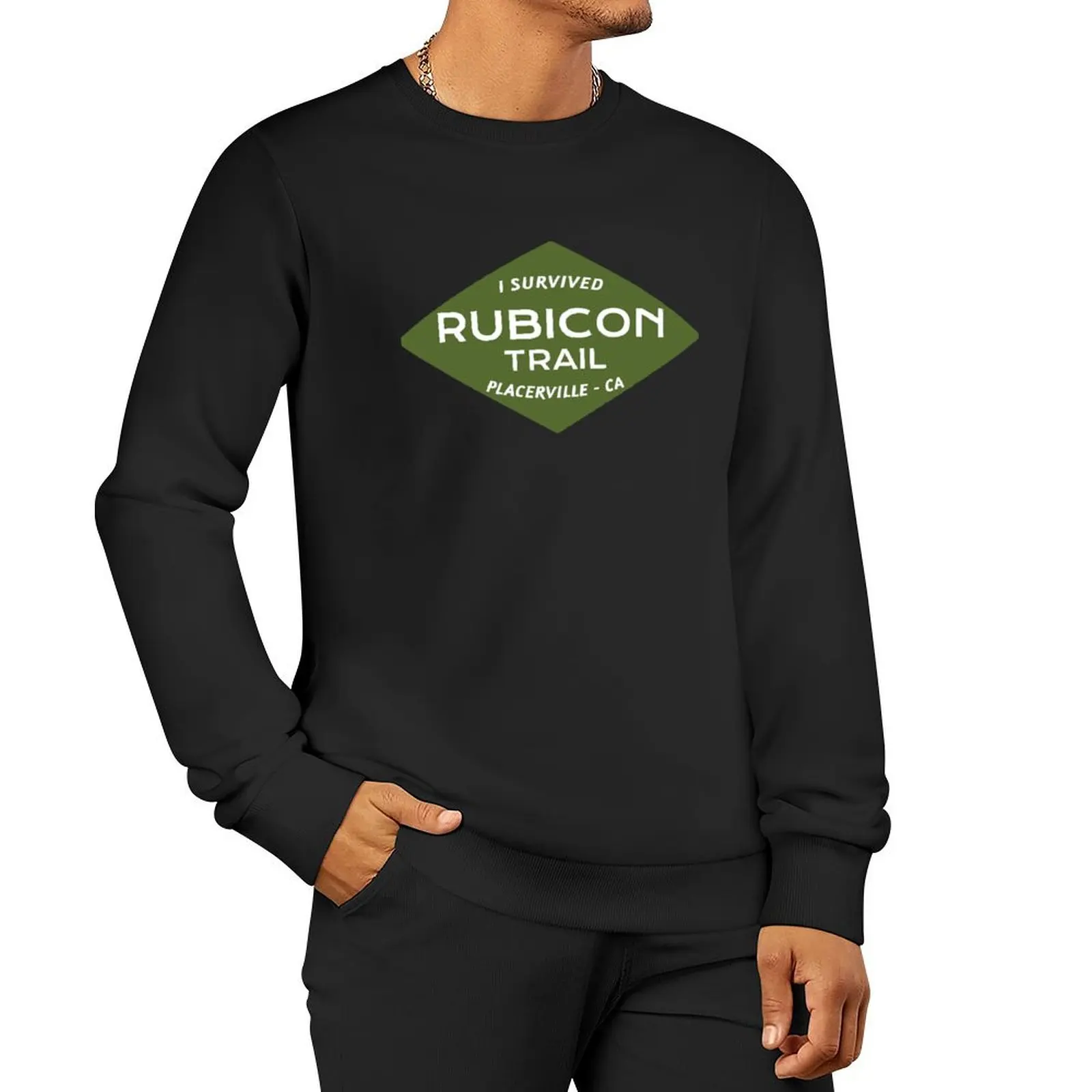 I Survived Rubicon Trail Pullover Hoodie aesthetic clothing men's coat sweatshirt male