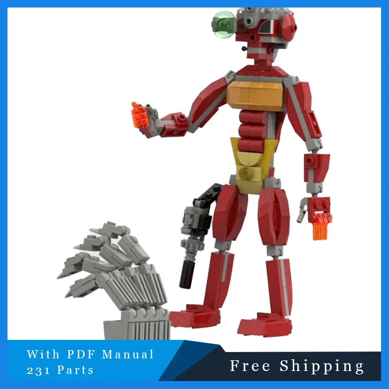 

231 детали, знаменитый персонаж фильма, креативная серия, аниме, битва MOC, модель строительного блока, детская головоломка «сделай сам», праздничные игрушки, подарки