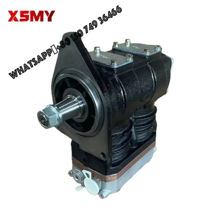 For Sitrak C7H Spare Parts, HowoA7 air Compressor 1003185665, Weichai WP12/13 Series Twin-cylinder air Compressor.