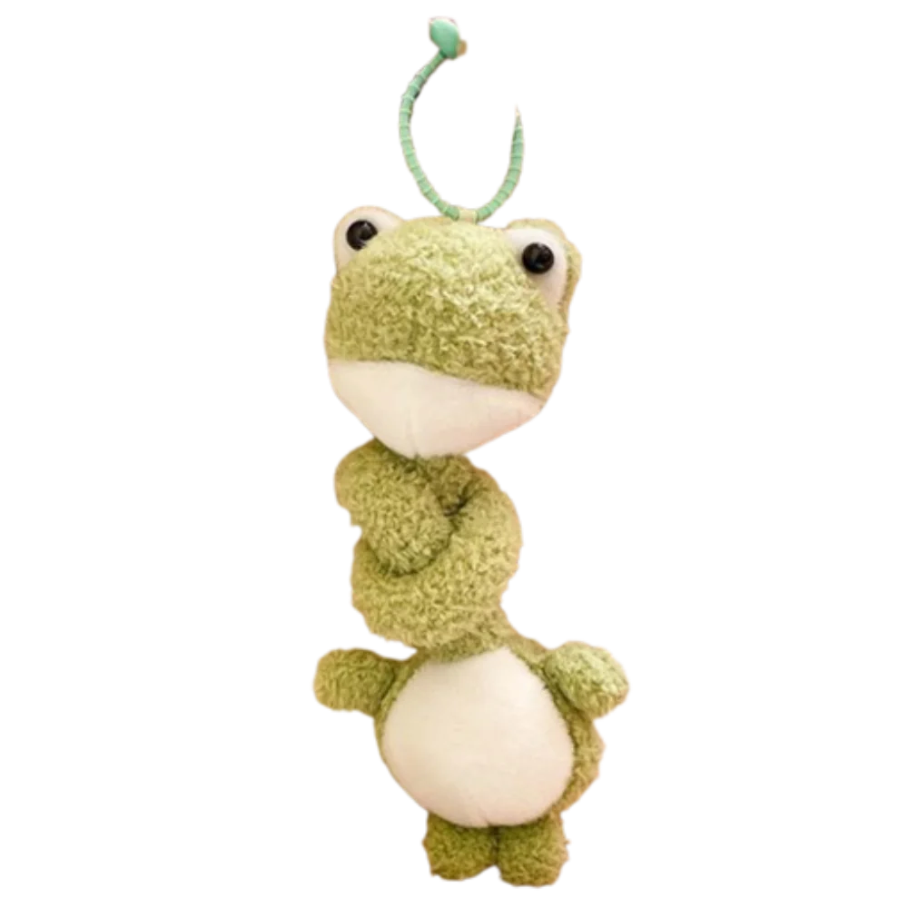 

Creative Design Knotted Plush Pendant Flexible Structure Vibrant Colors Long Neck Stuffed Doll Exquisite Embroidery