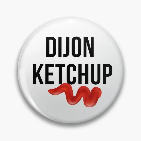 Dijon Ketchup  Soft Button Pin Metal Hat Women Badge Lover Collar Lapel Pin Creative Funny Gift Cartoon Clothes Brooch Decor