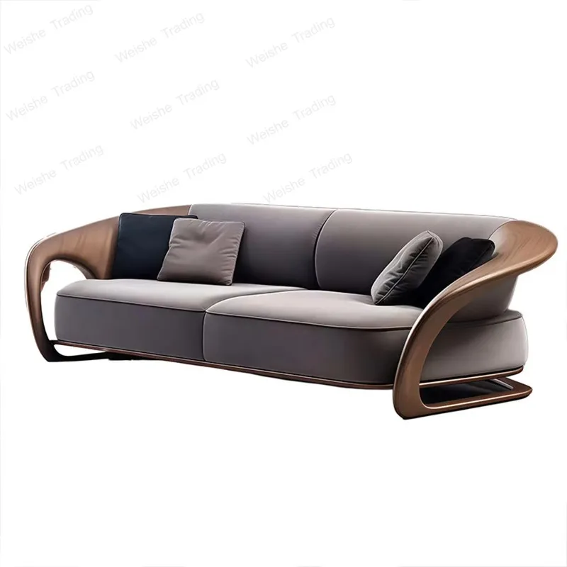 North American black walnut new Chinese-style solid wood log furniture simple sofa