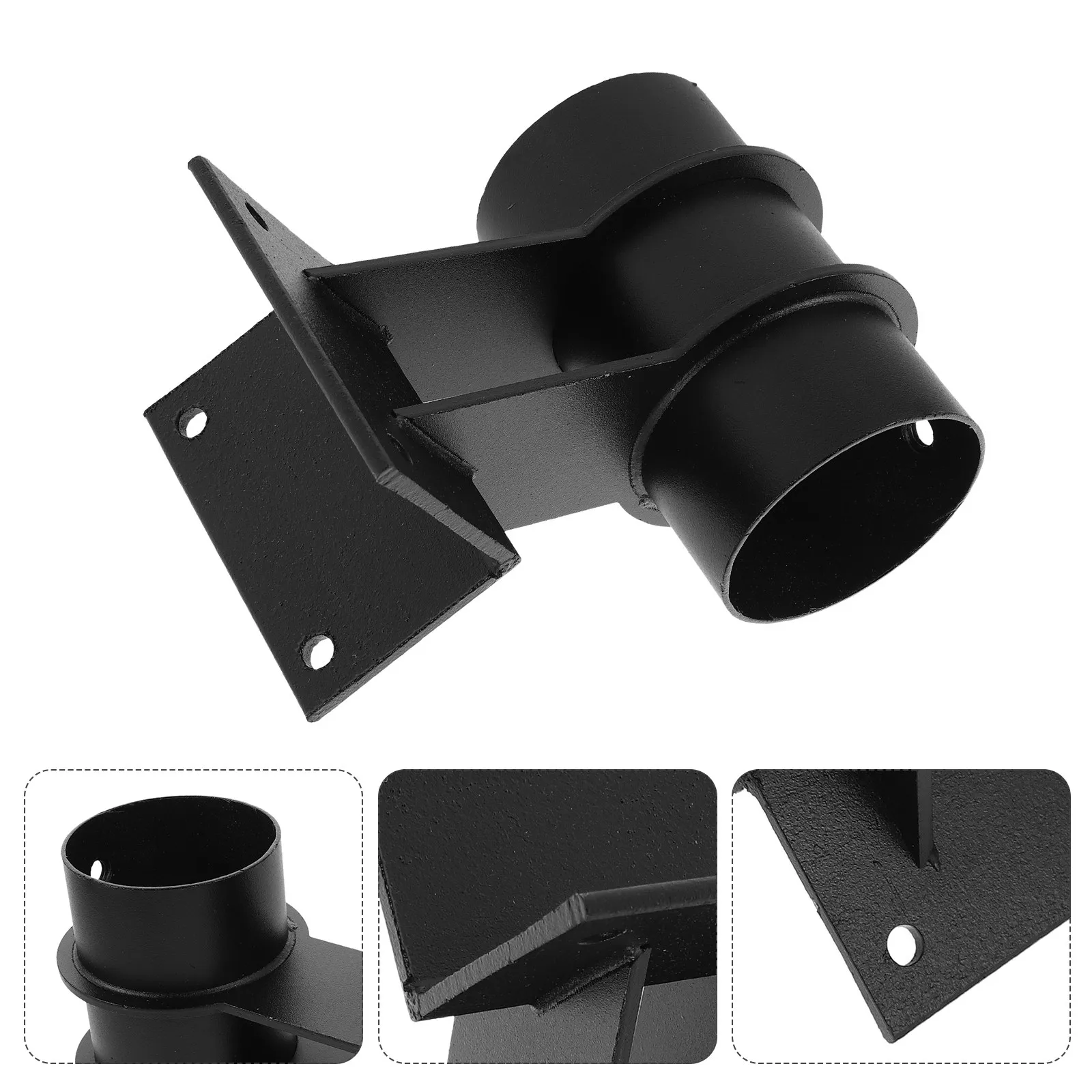 

2Pcs Carbon Steel Umbrella Bracket Adjustable Parasol Holder Deck Railing Mount Stable Support Easy Installation Patio Balcony
