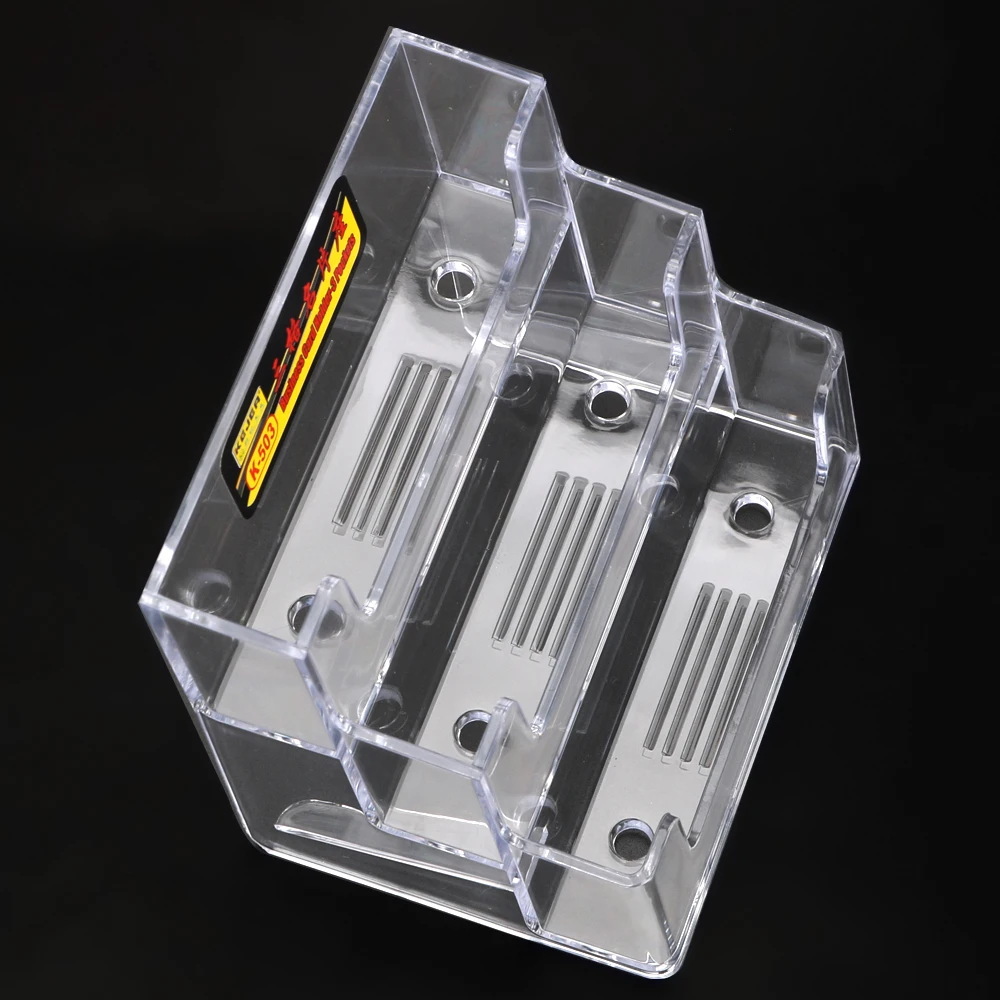 1 Pcs Exclusive For the Exhibition Plastic Desktop Business Card Holder Desk Shelf Box Storage Transparent