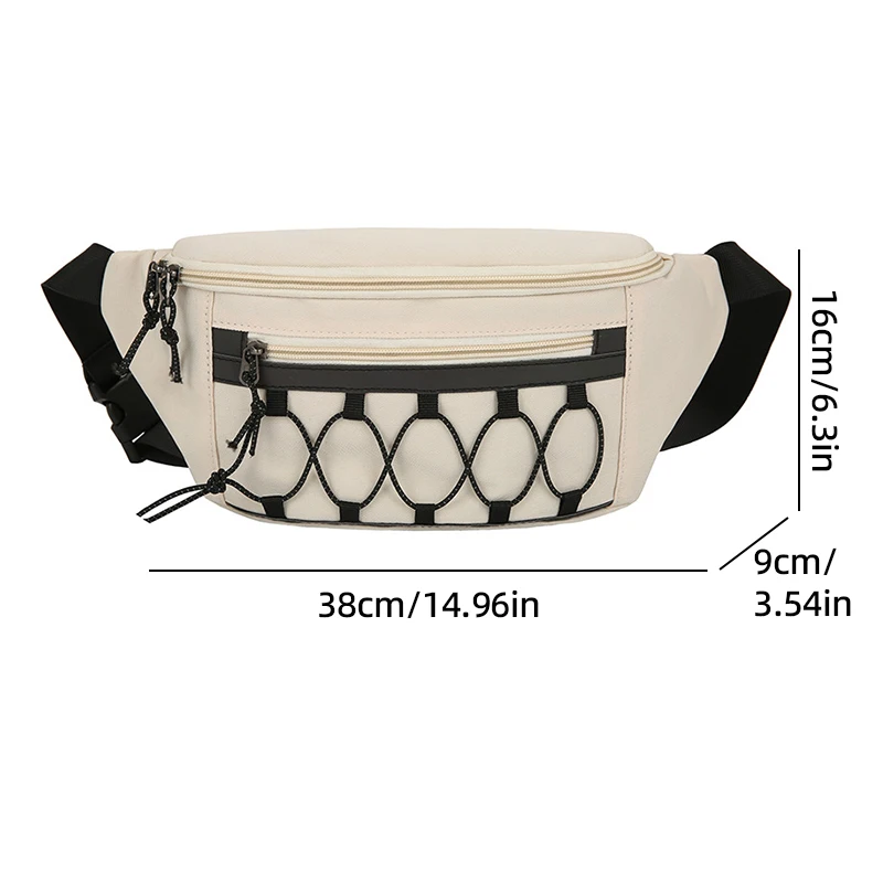 Unisex Chest Bag Purse Wristlet Wallets for Men Lightweight Waist Packs Waterproof Fanny Pack Travel Shoulder Daypack Belly Bag